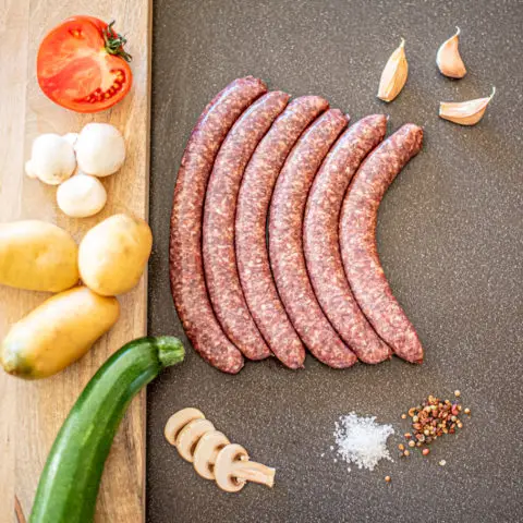 saucisse-boeuf-nature-viande-blond-aquitaine-grillade-barbecue-producteur-gaec-villeneuve